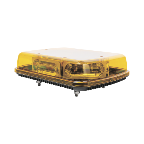 EPCOM INDUSTRIAL SIGNALING X1665AVM Mini Barra con 18 Poderosos LEDs, Color Ámbar Con Montaje Fijo de Tornillos