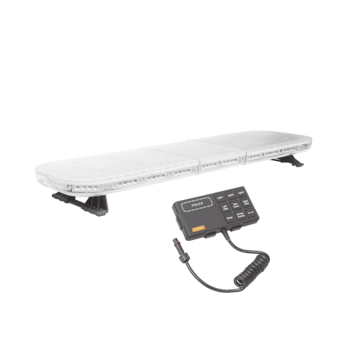 EPCOM INDUSTRIAL SIGNALING X67-RBA Barra de luces de 47″ rojo/azul, 88 LED, con control de tráfico en color ámbar, ideal para equipar unidades de seguridad publica