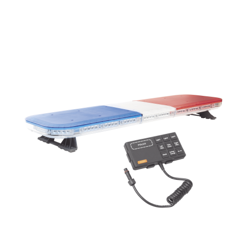 EPCOM INDUSTRIAL SIGNALING X67RB Barra de luces de 47″ rojo/azul, 88 LED, con control de tráfico en color rojo/azul, ideal para equipar unidades de seguridad pública