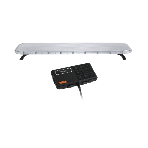 EPCOM INDUSTRIAL SIGNALING X75RBAS Barra de luces LED de 46″ Rojo/Azul/Ambar , De 132 LEDs, Controlador Incluido, Ideal para Equipar Unidades de Seguridad Publica