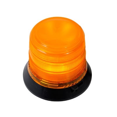 EPCOM INDUSTRIAL SIGNALING X905-A Burbuja Brillante de 6 LEDs, Color Ámbar con Montaje Magnético