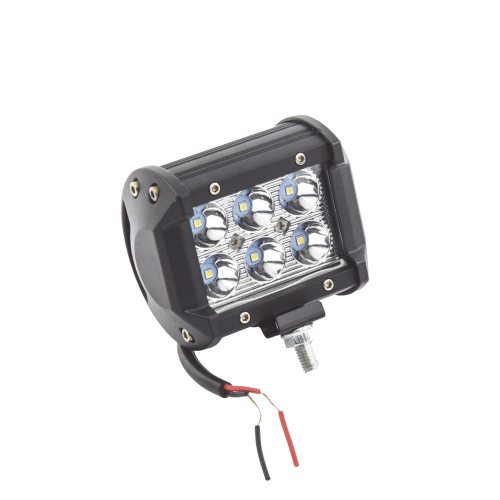 EPCOM INDUSTRIAL SIGNALING XD18F Luz de Trabajo de 6 LED, 1500 Lúmenes, 9 Watts, 10-30 Vcc, IP67, 4 pulgadas