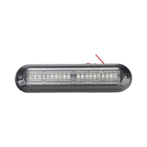 EPCOM INDUSTRIAL SIGNALING XLT1835RBA Luz Auxiliar Ultra Brillante IP67 de 18 LEDs, Color Rojo/Azul/Ambar, con mica transparente y bisel negro