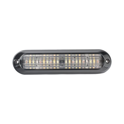 EPCOM INDUSTRIAL SIGNALING XLT1835RWA Luz Auxiliar, Ultra Brillante, IP67, 18 LEDs, Tricolor, Color Rojo/Claro/Ambar, con mica transparente y bisel negro