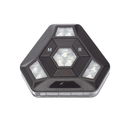 EPCOM INDUSTRIAL SIGNALING XLTE1985RB Luz Auxiliar Rojo/Azul Ultra Brillante Para Automóviles, Motocicletas y Bicicletas Con Montaje Magnético