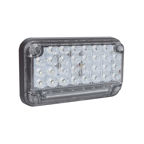 EPCOM INDUSTRIAL SIGNALING XLTE2335W Luz de Advertencia de 7X4″, Color Claro, Con Luz de Trabajo, Ideal para Ambulancias