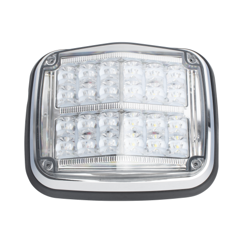 EPCOM INDUSTRIAL SIGNALING XT1895RW Luz de advertencia de 8 X 6″, Color Rojo, Claro, SAE, IP67, Ideal para Ambulancias