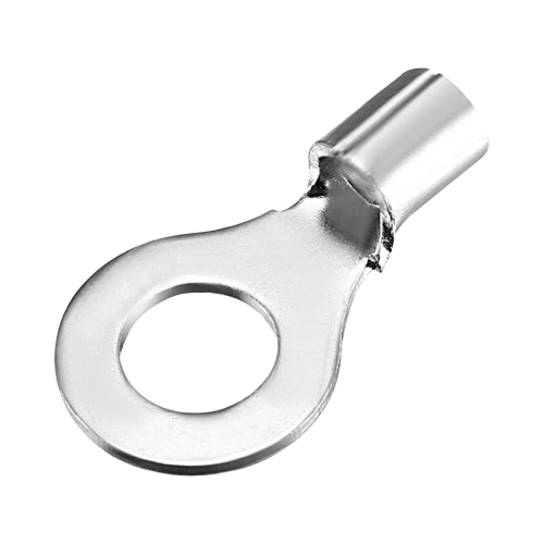 EPCOM POWERLINE AE33460 Terminal tipo ojo, 3, 16 », Sin aislar, 8 AWG, Sin color, Paquete de 25 piezas.