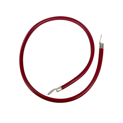 EPCOM POWERLINE CBL-AWG2-1R Cable para Baterías 1 m, Rojo, Calibre 2 AWG con Terminales de Ojo en Ambos Extremos