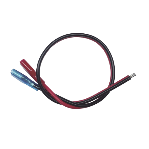EPCOM POWERLINE CBRNF1P30D Cables en paquete dual, cable rojo y negro, 30 cm, terminal F1 en un extremo, puntas libres en el otro, Conexión a baterías de respaldo.