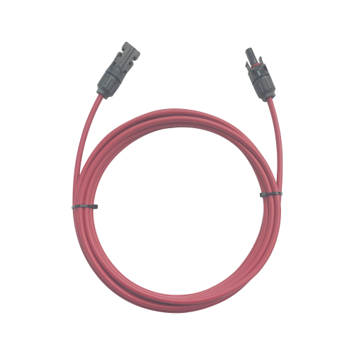 EPCOM POWERLINE CFMC41MRED Cable Fotovoltaico, 1 metro, Color Rojo, Calibre 10 AWG, Terminal MC4-Macho y Hembra en ambos extremos