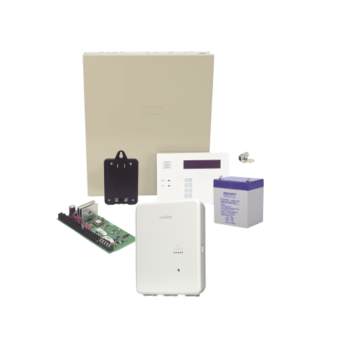 HONEYWELL HOME RESIDEO VISTA48/IPCOM Panel de Alarma VISTA48 con Comunicador IPCOM, Batería y Transformador