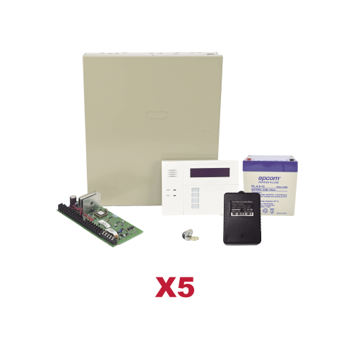 HONEYWELL HOME RESIDEO VISTA48KIT5/6160RF Kit de 5 Paneles VISTA48 con Batería y Transformador