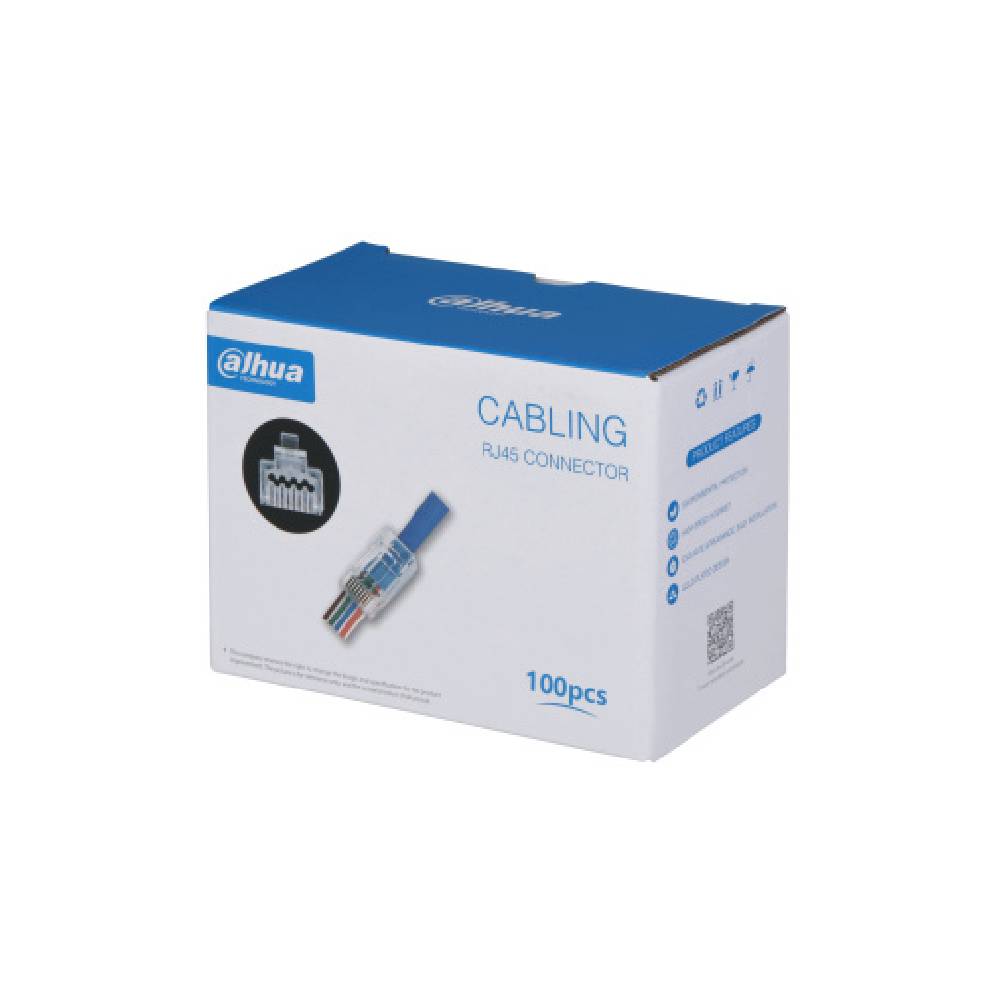 DAHUA JACK DE RED CAT6 UTP, TRANSPARENTE, 100 PIEZAS, DH-PFM976-631-PT