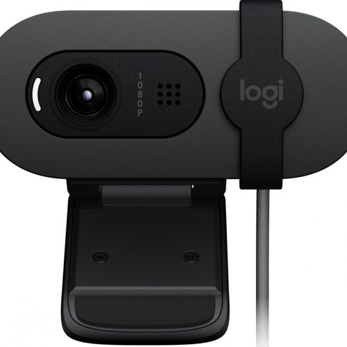 LOGITECH WEBCAM BRIO 100, 2M, 1920 X 1080 PIXELES, USB-A, GRAFITO, 960-001586