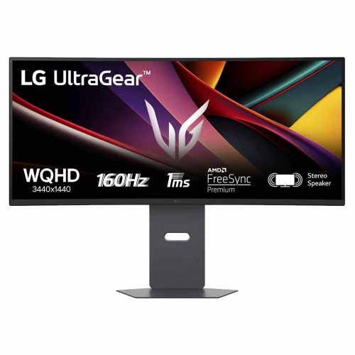 MONITOR GAMER CURVO LG ULTRAGEAR LCD 34, 3440X1440 ULTRA WIDE QUAD HD, FREESYNC, 160HZ, HDMI DISPLAYPORT, BOCINAS INTEGRADAS, NEGRO, 34G600A