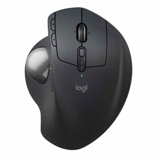 MOUSE ERGONÓMICO LOGITECH MX ERGO S, INALÁMBRICO, ÓPTICO, 2.048DPI, RF INALÁMBRICO/BLUETOOTH, NEGRO, 910-007261
