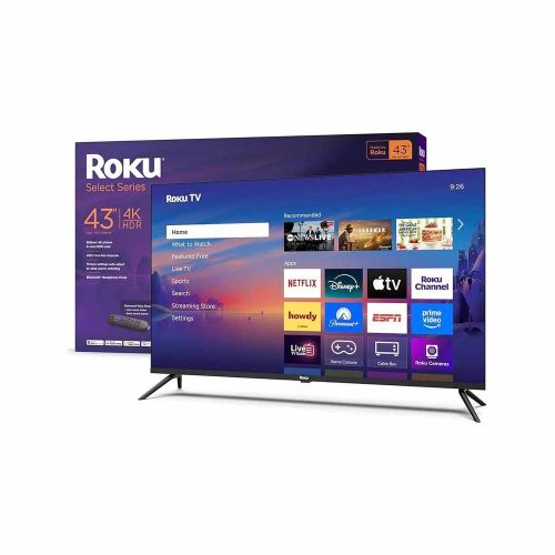 PANTALLA SMART TV 43 PULGADAS ROKU SELECT SERIES 4K ULTRA HD LED ROKU TV, 43R4C5