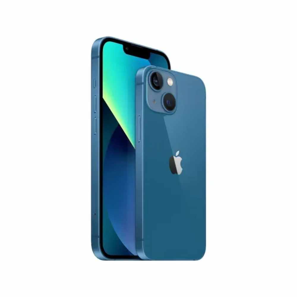 APPLE IPHONE 13, 128 GB, AZUL - TOTALMENTE DESBLOQUEADO (REACONDICIONADO GRADO A) INCLUYE MICA DE CRISTAL TEMPLADO 9D, CABLE DE DATOS Y CARGADOR DE 20W, IPH13128/AZ