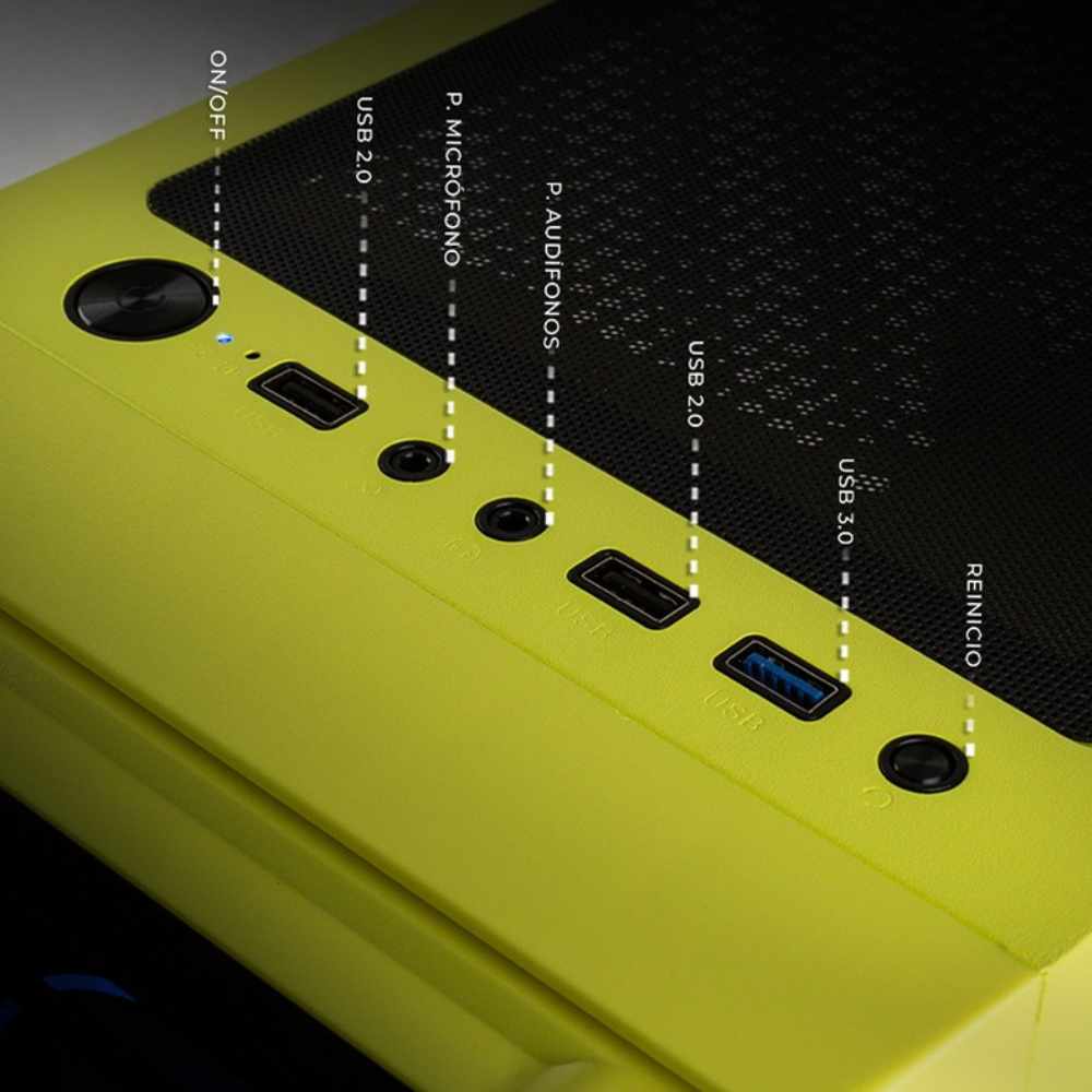 COMPUTADORA GAMER XTREME PC GAMING KRONOS NEON GREEN, INTEL CORE I9-12900F, NVIDIA GEFORCE RTX 5060 TI, 32GB, 1TB SSD, WI-FI, WINDOWS 11 PRUEBA, XTPCI932GB5060TIKNG