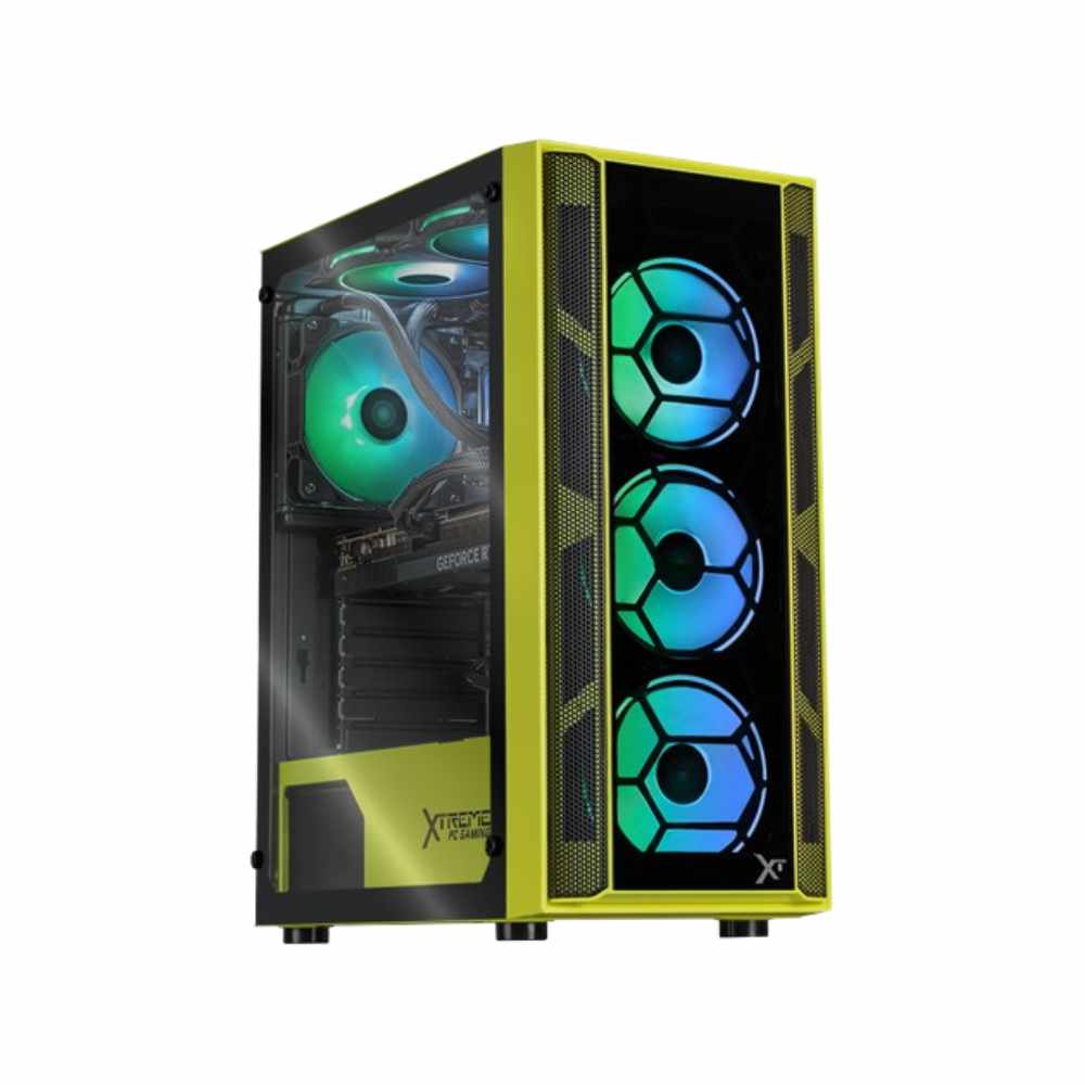 COMPUTADORA GAMER XTREME PC GAMING KRONOS NEON GREEN, INTEL CORE I9-12900F, NVIDIA GEFORCE RTX 5060 TI, 32GB, 1TB SSD, WI-FI, WINDOWS 11 PRUEBA, XTPCI932GB5060TIKNG