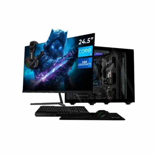 COMPUTADORA XTREME PC GAMING CM-05581, INTEL CORE I3-12100, 16GB, 500GB SSD, WI-FI, SIN SISTEMA OPERATIVO + TECLADO MOUSE MONITOR DE 24, XTBRI316GBHD730MTGB