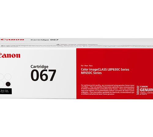 Toner Canon 067 Rendimiento 1350 Páginas Negro 013803341799