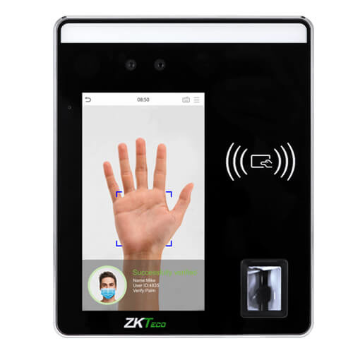 ZKTECO SenseFace 4A - Control de acceso y asistencia facial para 6,000 rostros / 8,000 huellas / 8,000 tarjetas ID 125kHz / TCOP/IP / Compatible con ZKBio Zlink #Nuevo