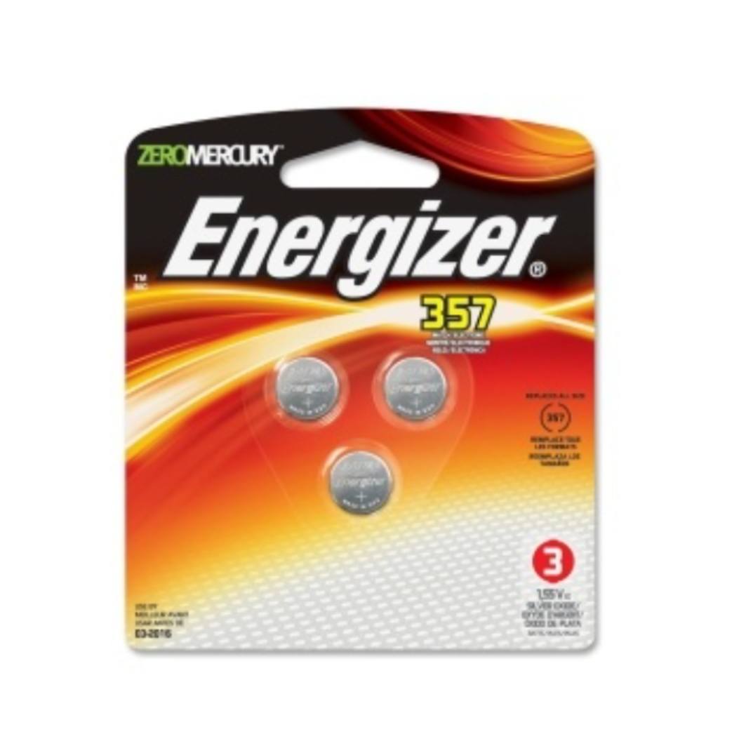 ENERGIZER PILAS DE BOTÓN SR44 357BPZ, 1.55V, 3 PIEZAS, 357BPZ-3