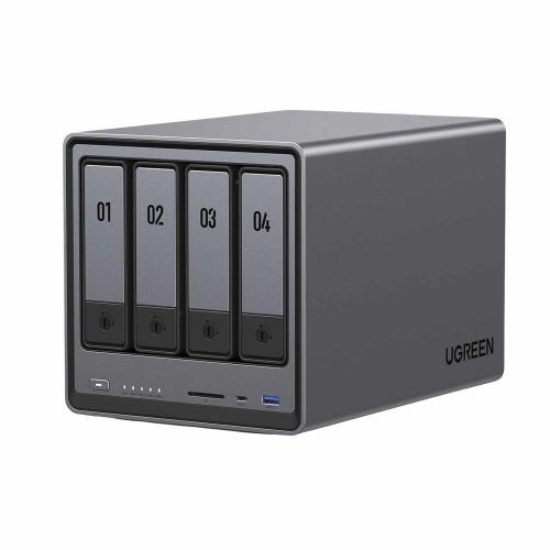 UGREEN NASYNC DXP4800 NAS, 4 BAHÍAS INTEL N100, 8GB RAM, SATA, MÁX 96TB ― NO INCLUYE DISCO, 25371B