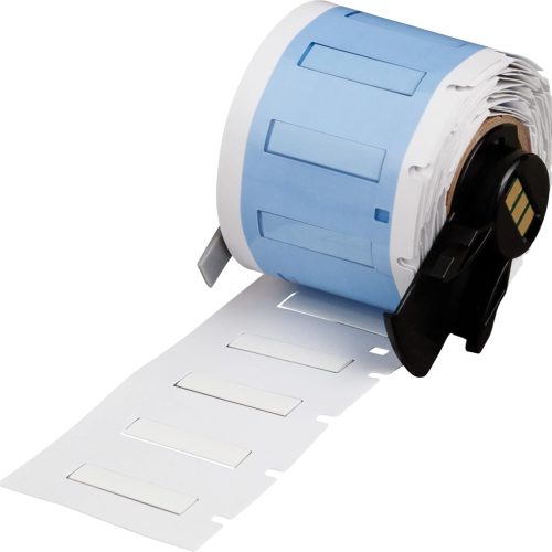 Brady PermaSleeve Etiquetas de cable y alambre termorretráctiles para impresoras M610, M611, M710, BMP61 y BMP71, 0.12 pulgadas de diámetro x 1 pulgada, color blanco. M6-125-1-342-WT