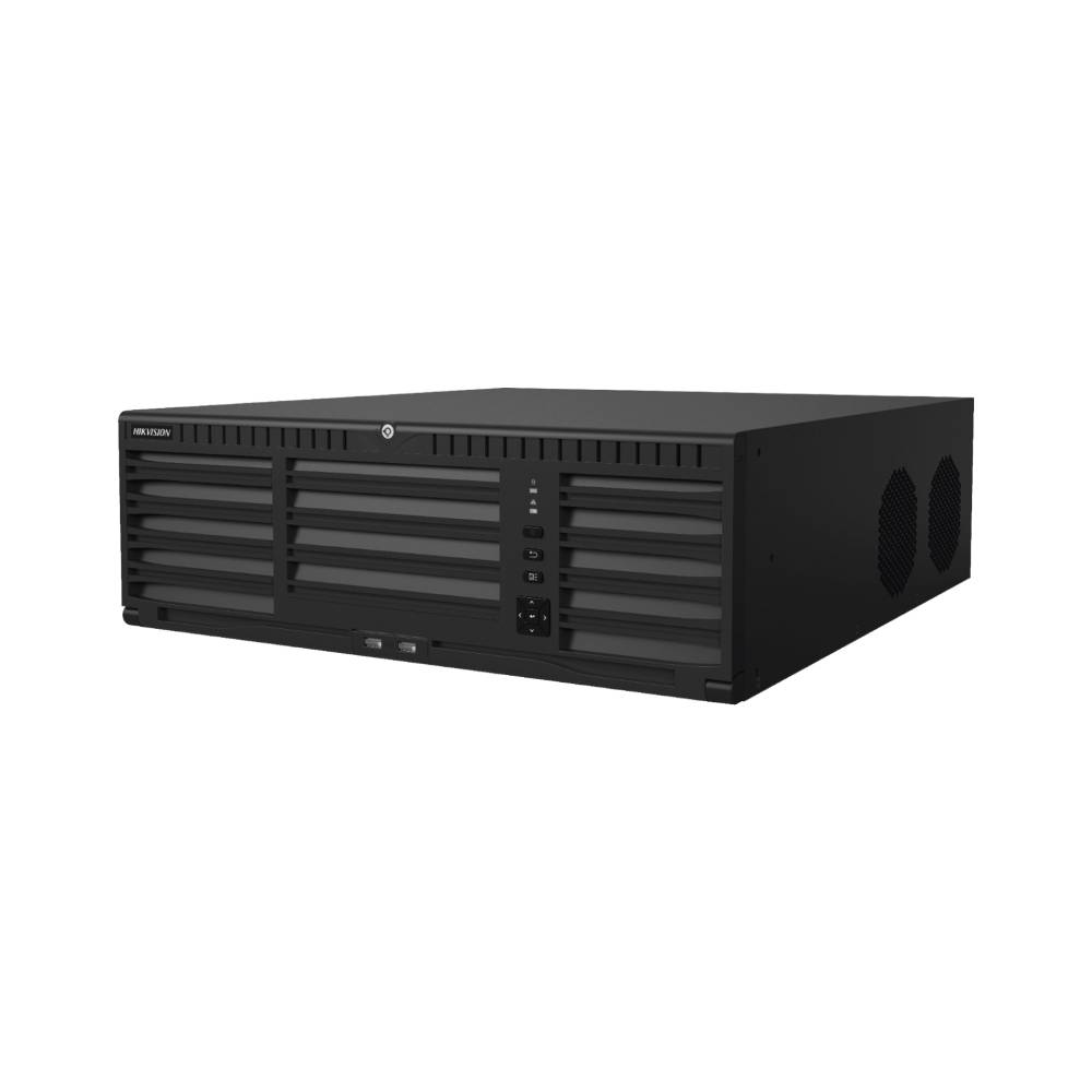 HIKVISION NVR DE 128 CANALES DS-96128NI-M16/R PARA 16 DISCOS DUROS, MÁX. 224TB, 2X USB 2.0, 2X RJ-45, DS-96128NI-M16/R