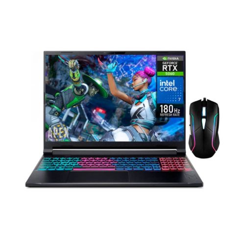 LAPTOP GAMER ACER NITRO V 16S, 16 1920X1200 WUXGA, INTEL CORE 7 240H, NVIDIA GEFORCE RTX 5060, 32GB, 1TB SSD, WINDOWS 11 HOME, INGLÉS NUEVO, ANV16I-5060C7321TM-ROW