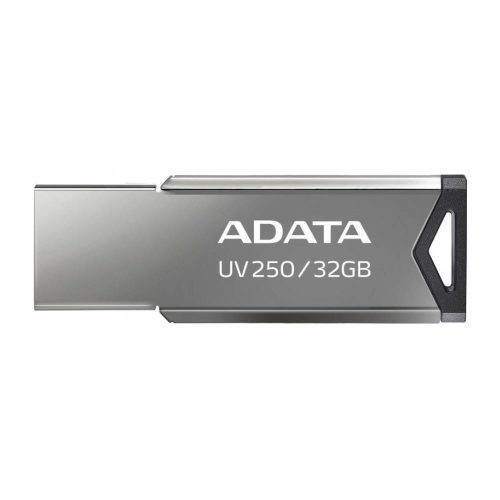 MEMORIA USB ADATA UV250, 32GB, USB-A 2.0, PLATA, AUV250-32G-RBK