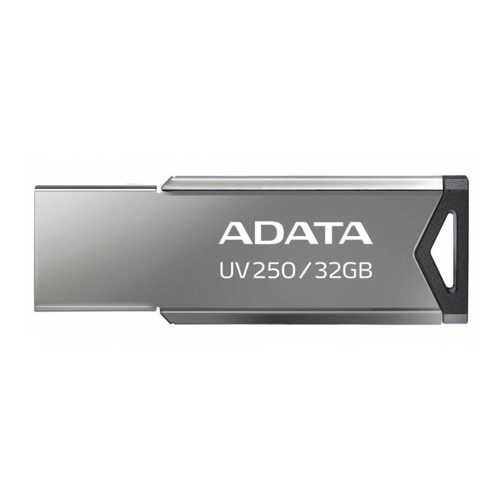 MEMORIA USB ADATA UV250, 32GB, USB-A 2.0, PLATA, AUV250-32G-RBK