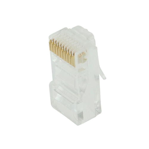 CONECTOR MODULAR RJ50 10P10C (PARA CABLE PLANO, TRENZADO) (CRIMP), PAQUETE DE 10 UNIDADES