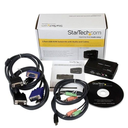 STARTECH.COM SWITCH KVM SV211KUSB, VGA, 2048X1536, HASTA 2 DISPOSITIVOS, SV211KUSB