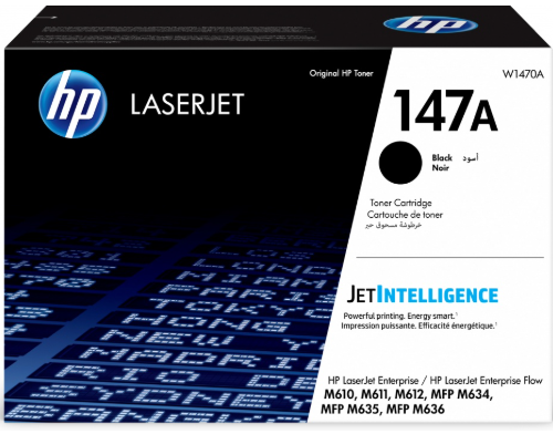TÓNER HP LASERJET 147A NEGRO ORIGINAL – HASTA 10,500 PÁGINAS – CALIDAD PROFESIONAL Y ALTO RENDIMIENTO PARA IMPRESORAS HP LASERJET