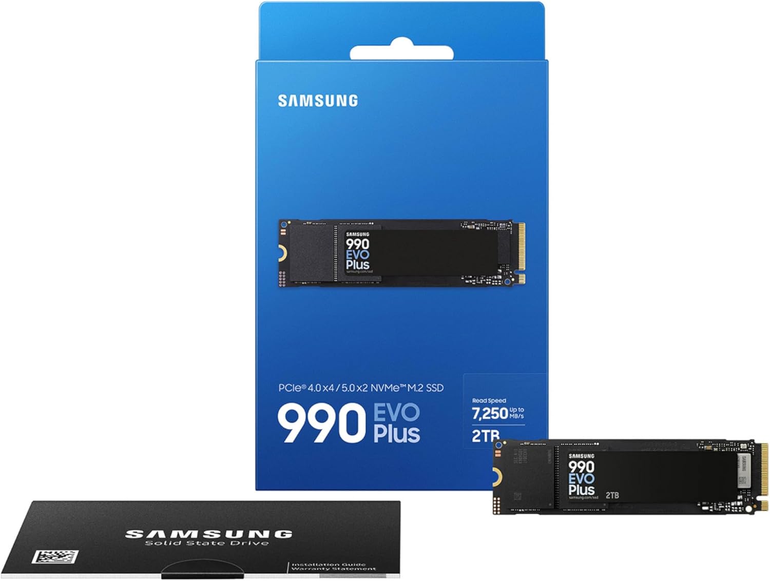 SSD SAMSUNG 990 EVO PLUS 2TB M.2 NVME PCIe GEN 4x4 / GEN 5x2 – HASTA 7250 MB/S LECTURA Y 6300 MB/S ESCRITURA – TURBOWRITE 2.0 Y CONTROL TÉRMICO AVANZADO - Image 3