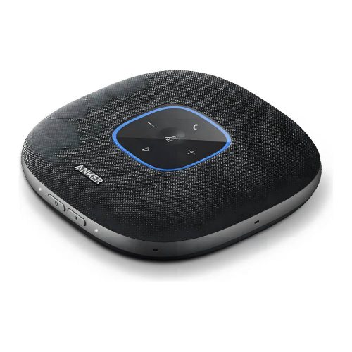 ANKER POWERCONF - ALTAVOZ DE CONFERENCIA CON CERTIFICACIÓN ZOOM CON 6 MICRÓFONOS, RECOGIDA DE VOZ MEJORADA DE 360°, TIEMPO DE LLAMADA 24H, BLUETOOTH 5.3, USB C