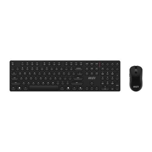 KIT DE TECLADO Y MOUSE MSI FORGE K210, INALÁMBRICO, USB, NEGRO, INGLÉS, FORGE K210 W COMBO US
