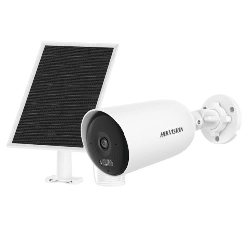 KIT SOLAR IP HIKVISION ALL IN ONE, AOV, BALA IP 4 MEGAPIXEL, LENTE 2.8 MM, PANEL SOLAR + BATERÍA DE RESPALDO DE LITIO (9000 MAH), CONEXIÓN 4G, AUDIO DE DOS VÍAS, IP66, MICRO SD, DS-2CFS04/4G/LA