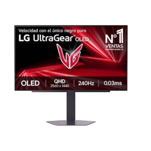 MONITOR GAMER LG ULTRAGEAR OLED 27, 2560X1440, G-SYNC FREESYNC, 240HZ, HDMI DISPLAYPORT, NEGRO, 27GX704A-B