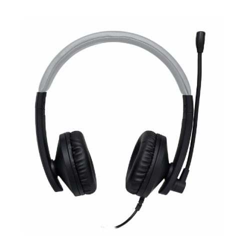 PERFECT CHOICE DIADEMA CON MICRÓFONO LOUDY, ALÁMBRICO, USB, NEGRO/GRIS, PC-112167