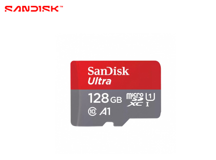 MEMORIA MICROSD SANDISK ULTRA 128GB MICROSDXC UHS‑I CLASE 10 – ALTA VELOCIDAD CON ADAPTADOR SD – IDEAL PARA SMARTPHONE, TABLET Y CÁMARAS