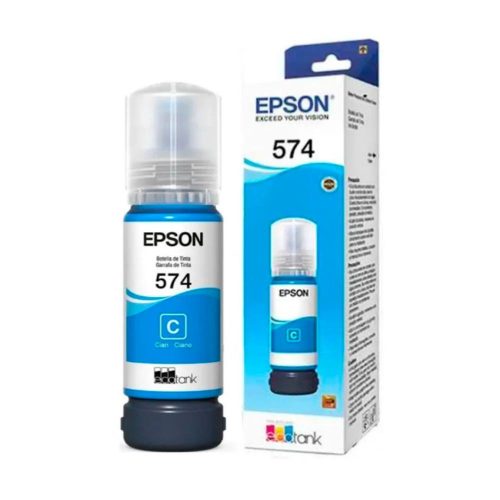 TANQUE DE TINTA EPSON T574 CIAN, 70ML, 7.300 PÁGINAS, T574220-AL