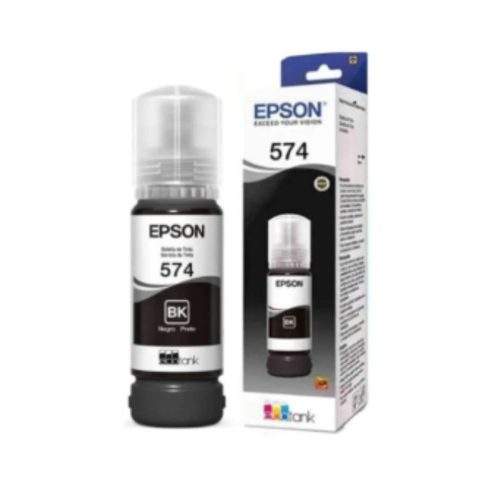 TANQUE DE TINTA EPSON T574 NEGRO, 70ML, 7.300 PÁGINAS, T574120-AL