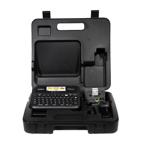 BROTHER P-TOUCH PT- D610BTVP BUSINESS PROFESSIONAL CONNECTED LABEL MAKER | CONECTA Y CREA A TRAVÉS DE BLUETOOTH® EN CINTAS DE ETIQUETAS TZE DE HASTA ~1 PULGADA, COLOR BLANCO, PT- D610BTVP