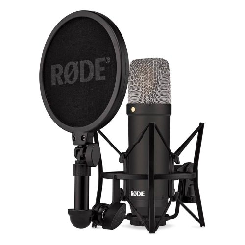 RØDE NT1 SIGNATURE SERIES - MICRÓFONO DE CONDENSADOR CON MONTAJE SM6 Y FILTRO POP, COLOR NEGRO