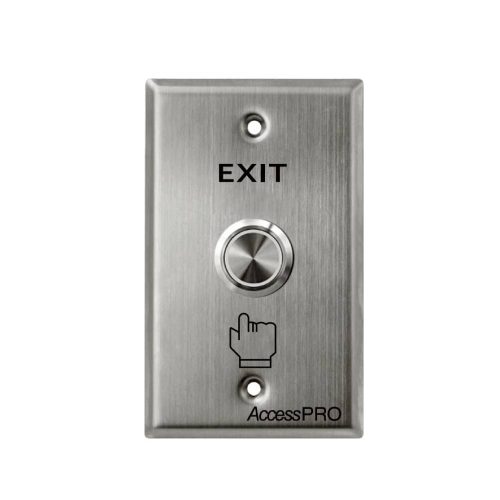 BOTÓN DE CABEZA PLANA ACCESSPRO, EXTERIOR IP66, ESTÉTICO, PLACA DE ACERO INOXIDABLE, APB-87022D